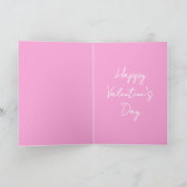 Roze Valentijnskaart "voor mijn betere helft" Aankondiging (Binnen)
