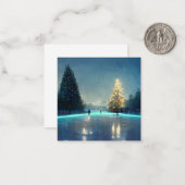 Roze van de buitenste schaatsen in het land notitiekaartje (Voorkant / Achterkant in situ)