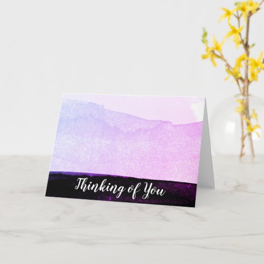 *~* Roze van de Lavendel van de abstracte Kaart (Gele Bloem)