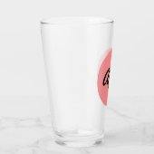 Roze van een kegel-riem drink glas (Rechts)