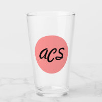 Roze van een kegel-riem drink glas