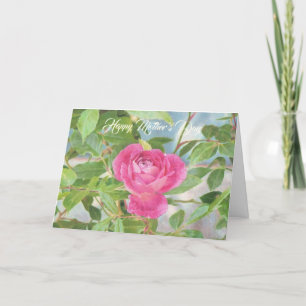 Roze van het moederdag nam toe kaart