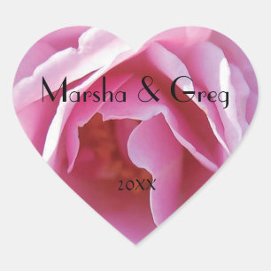 Roze van partijen O nam de Persoonlijke Sticker