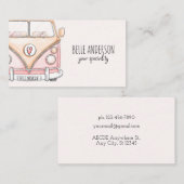 Roze van  visitekaartje (Voorkant / Achterkant)