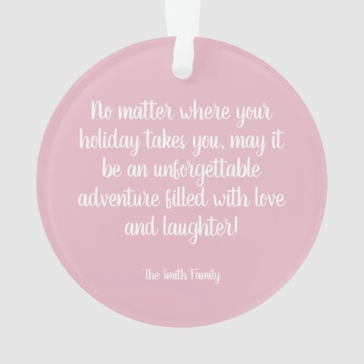 Roze  Vanagon Ornament (achterkant)