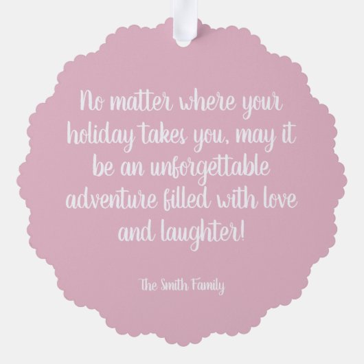 Roze Vanagon Ornament (Achterkant)