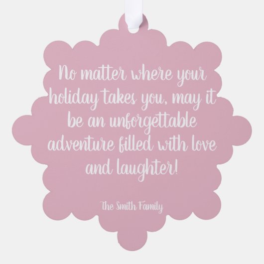 Roze  Vanagon Ornament (Achterkant)