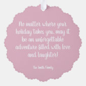 Roze  Vanagon Ornament Kaart (Achterkant)