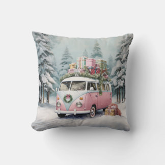 Roze Vanagon Ornament Kussen