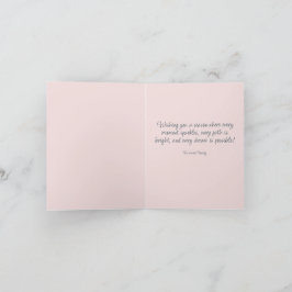 Roze Vanagon Vouw Kerstkaart Feestdagen Kaart