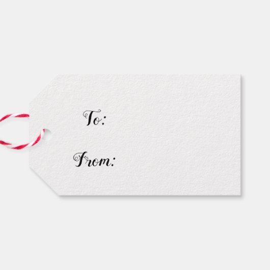 Roze variabele poinsettias Holiday Cadeaulabel (Achterkant Horizontaal)