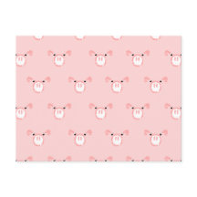 Roze Varken Gezicht Herhalend Patroon