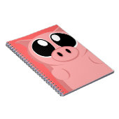 Roze Varken met Big Eyes! Notitieboek (Rechterzijde)