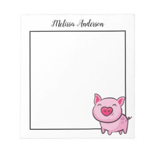 Roze Varken Notitieblok