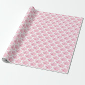 Roze varkens cadeaupapier (Uitgerold)