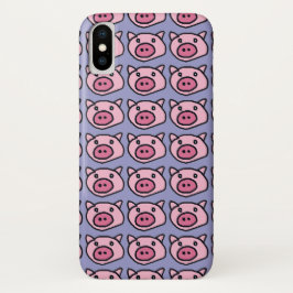 Roze - varkens iPhone x hoesje