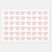 Roze Varkens Inpakpapier Vellen (Voorkant 3)