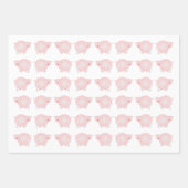 Roze Varkens Inpakpapier Vellen (Voorkant 2)