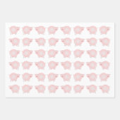 Roze Varkens Inpakpapier Vellen (Voorkant)