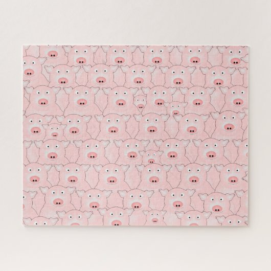 Roze Varkens Puzzel (Horizontaal)