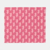 Roze varkens silhouetten patroon | Leuke dierenlie Fleece Deken (Voorkant (Horizontaal))