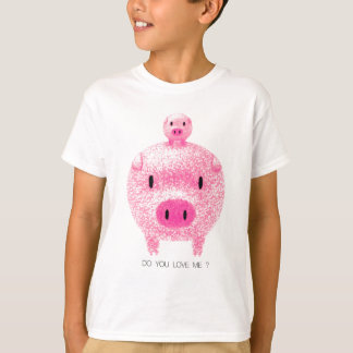 Roze varkens t-shirt
