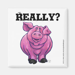 Roze varkensdiet Herinneringsnet Magnet