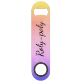 Roze Varkenshouderig Speed Flessenopener (Achterkant)