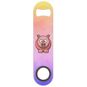 Roze Varkenshouderig Speed Flessenopener (Voorkant)