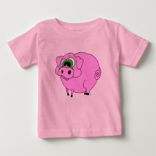 Roze Varkenshout T-Shirt (Voorkant)