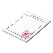 Roze varkensnotitieblok notitieblok (Linkerzijde)