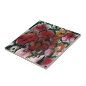 "Roze vase" Keukenkeukentuinkeramische tegel Tegeltje (Zijkant)