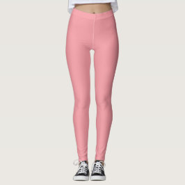 Roze vast gekleurd leggings