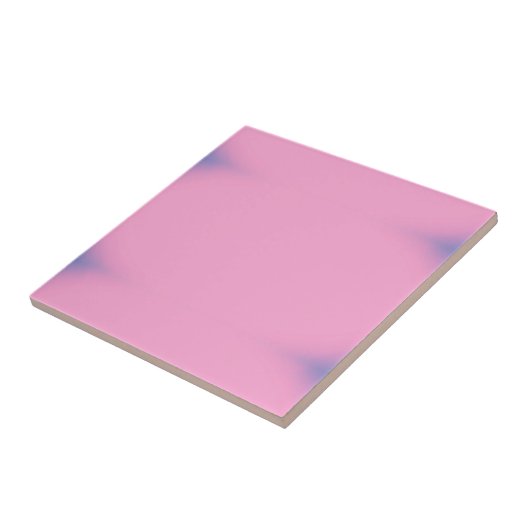 Roze, vast tegeltje (Zijkant)