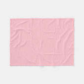 Roze vaste kleur fleece deken (Voorkant (Horizontaal))