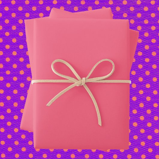 Roze vaste kleur inpakpapier vel
