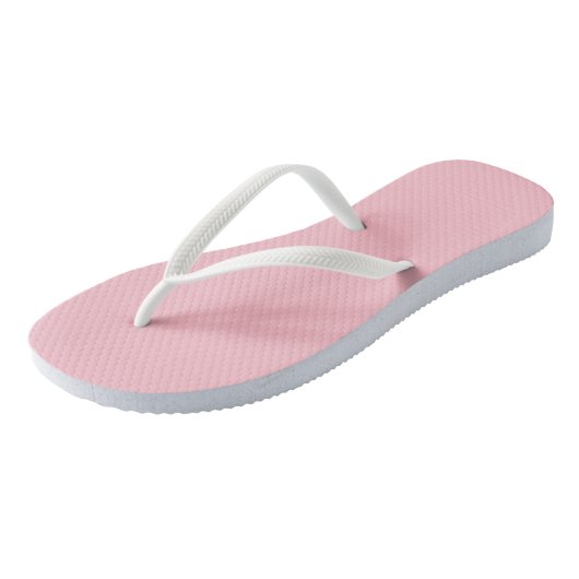 Roze vaste kleur teenslippers (Schuin)
