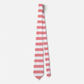 Roze vaste kleurenstrips vakantie zomer stropdas (Voorkant)