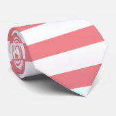 Roze vaste kleurenstrips vakantie zomer stropdas (Opgerold)