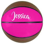 Roze vaste stof basketbal (Voorkant)