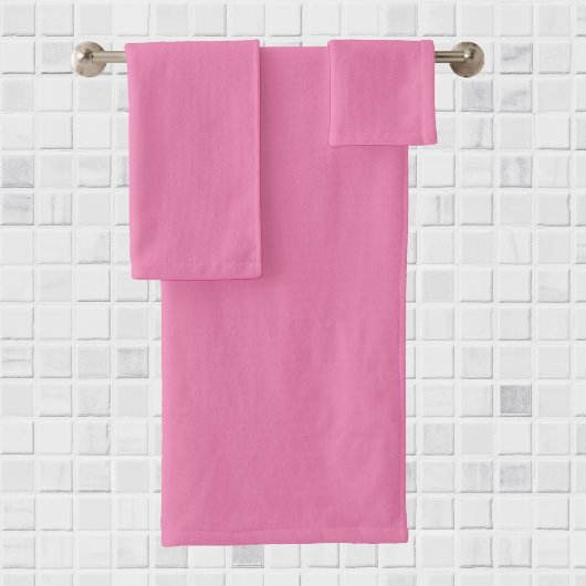 Roze: vaste, uniforme kleur bad handdoek
