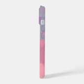 Roze Veelhoeken iPhone 15 Case (Linkerkant)
