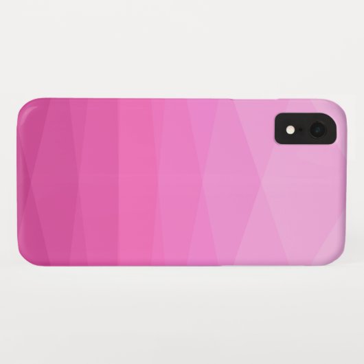 Roze veelhoekig Case-Mate iPhone case (Achterkant (horizontaal))