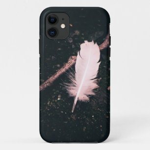 Roze veer abstracte telefoonbehuizingen Case-Mate iPhone case