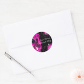 Roze Veer Korset Bachelorette Feest Sticker (Envelop)