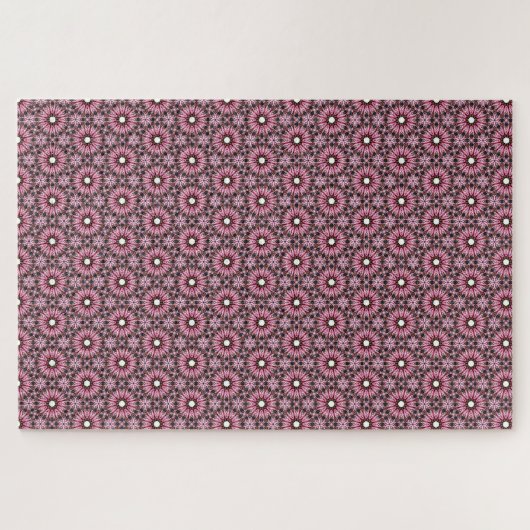 Roze Veer Perzische Ster Onmogelijke Puzzel  (Horizontaal)