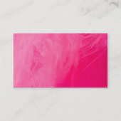 Roze veer visitekaartje (Achterkant)