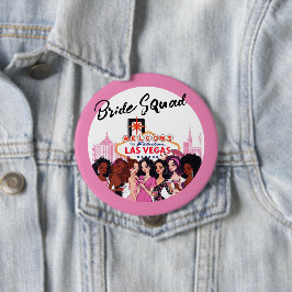 Roze Vegas vrijgezellenfeest Ronde Button 4,0 Cm