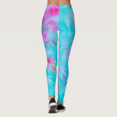 roze vel leggings (Achterkant)