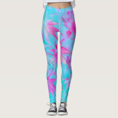 roze vel leggings (Voorkant)